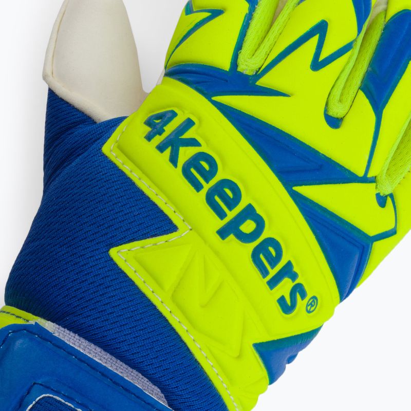 Dětské brankářské rukavice 4Keepers Equip Breeze Nc Jr modro-zelené EQUIPBRNCJR 3