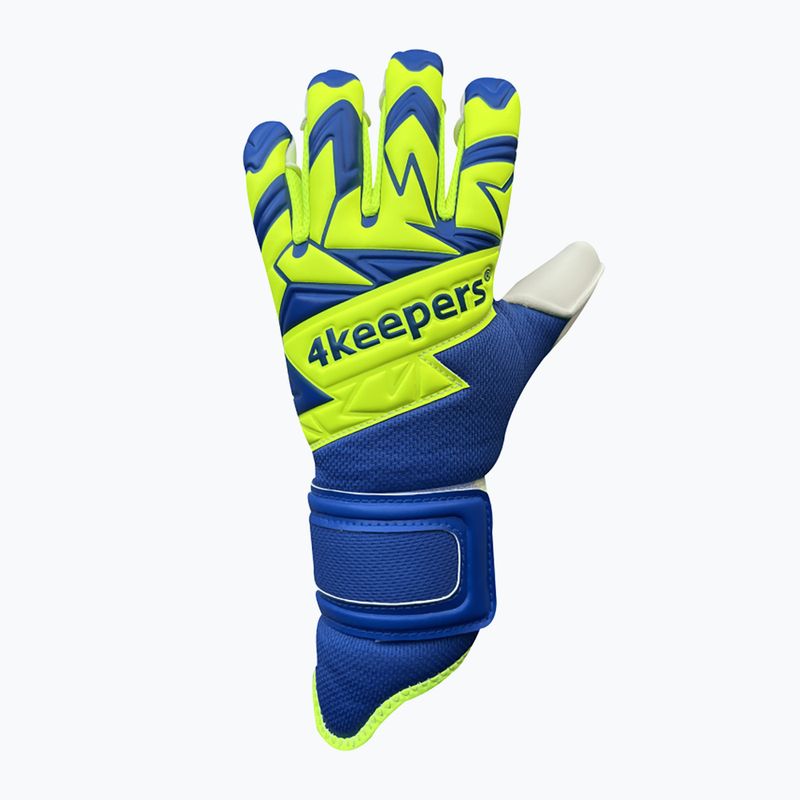 Dětské brankářské rukavice 4Keepers Equip Breeze Nc Jr modro-zelené EQUIPBRNCJR 4