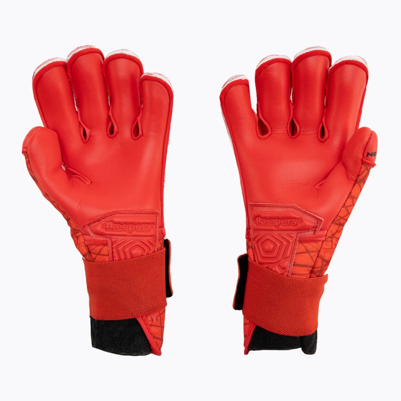 4Keepers Neo Rodeo Rf2G Jr dětské brankářské rukavice červené 2