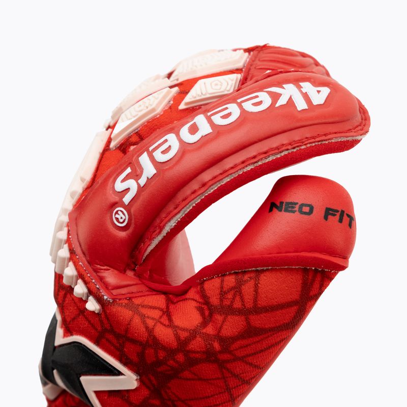 4Keepers Neo Rodeo Rf2G Jr dětské brankářské rukavice červené 3