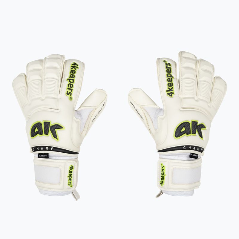 4Keepers Champ Carbo VI brankářské rukavice bílé