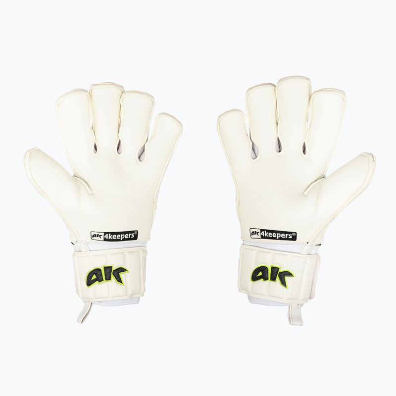 4Keepers Champ Carbo VI brankářské rukavice bílé 2