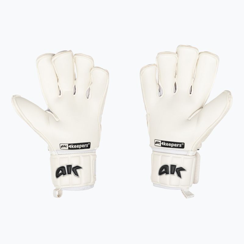 4Keepers Champ Black VI brankářské rukavice bílé 2