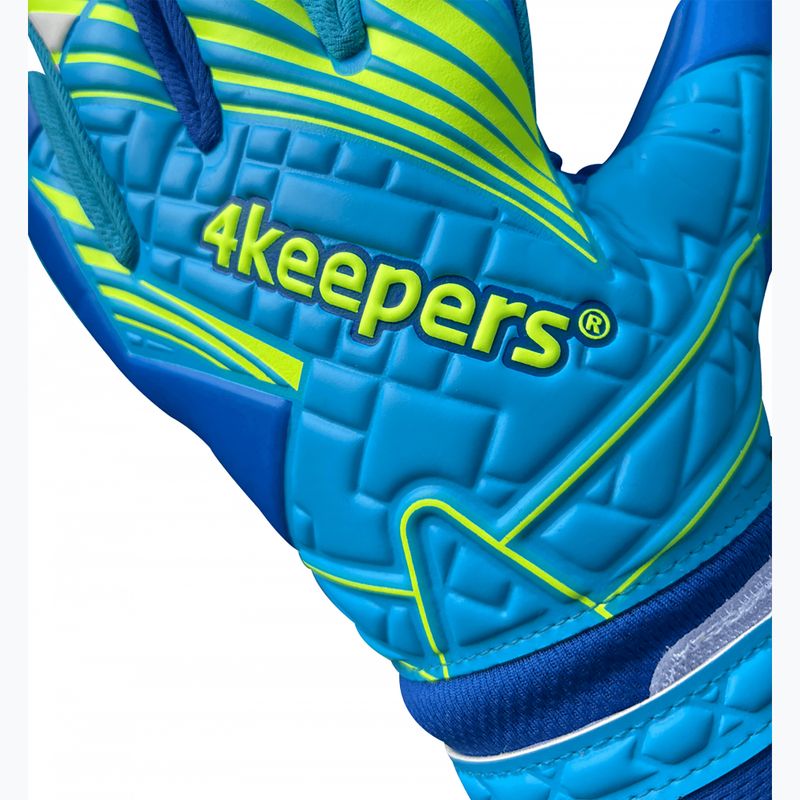 Brankářské rukavice 4keepers Soft Azur NC niebieskie 5