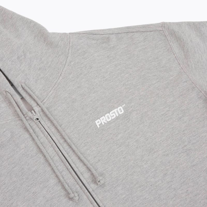 Pánská mikina PROSTO Hoodie Logo Zip gray 3