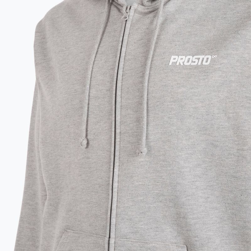Pánská mikina PROSTO Hoodie Logo Zip gray 4