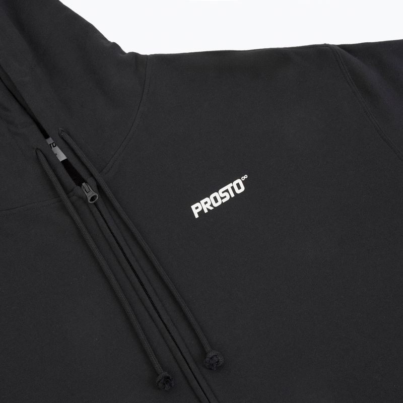 Pánská mikina PROSTO Hoodie Logo Zip black 3