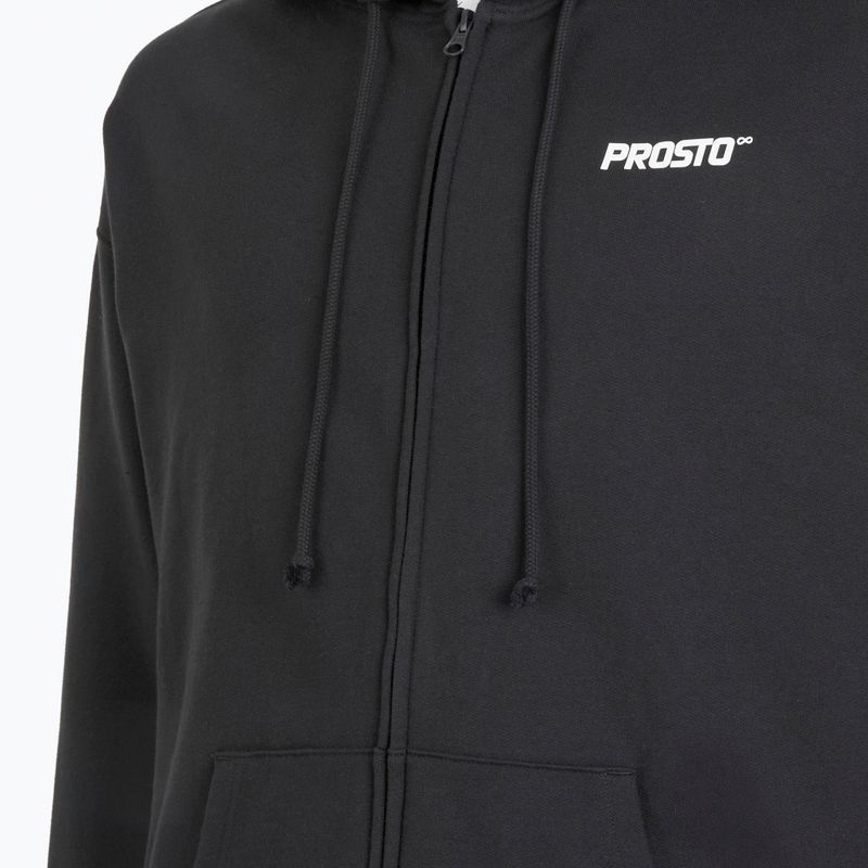 Pánská mikina PROSTO Hoodie Logo Zip black 4