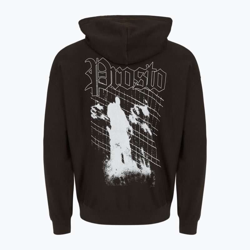 Pánská mikina PROSTO Shadow Hoodie washed black 2