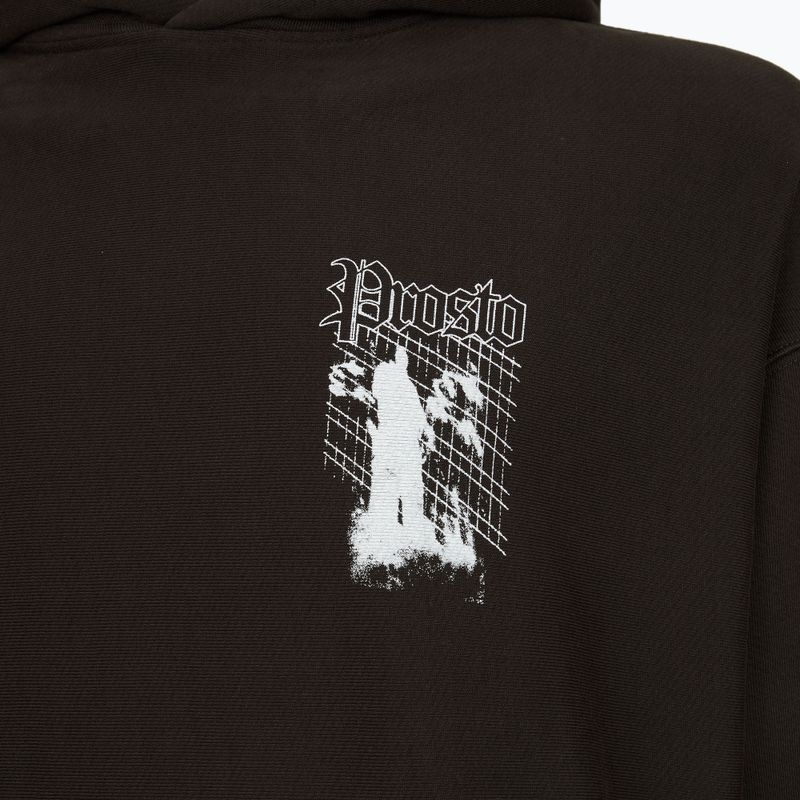 Pánská mikina PROSTO Shadow Hoodie washed black 3