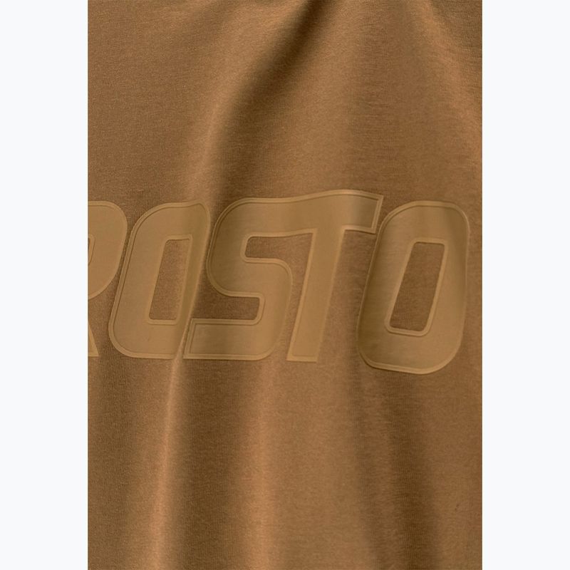 Pánské tričko na lezení PROSTO Big Logo cinnamon beige 3