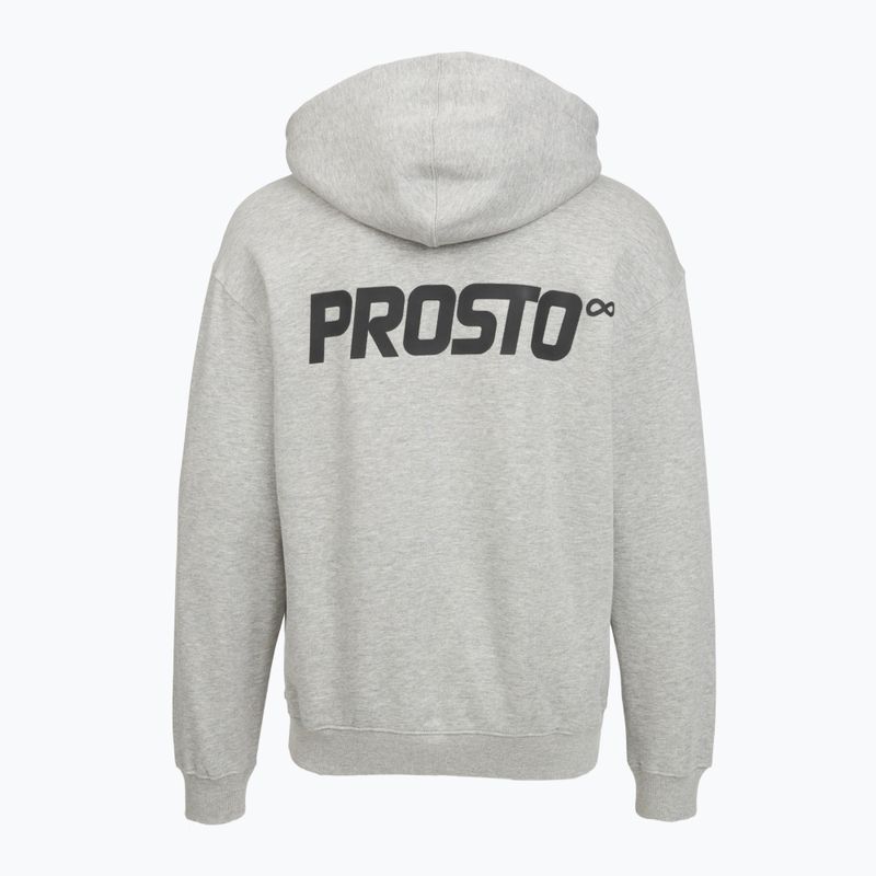 Pánská mikina PROSTO Hoodie Half Zip Big Log Infinity grey/melange 2