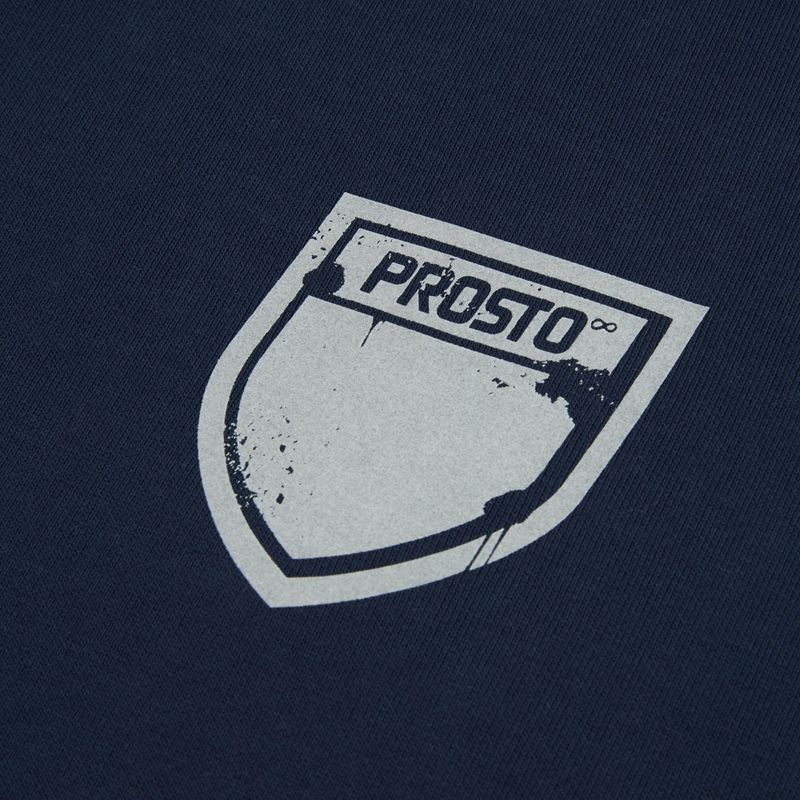 Pánská mikina PROSTO Hoodie Splash Shield navy blue 3
