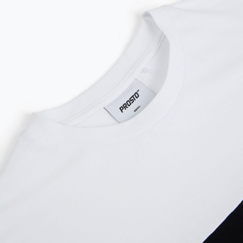 Pánské tričko na lezení PROSTO Root white/black 3