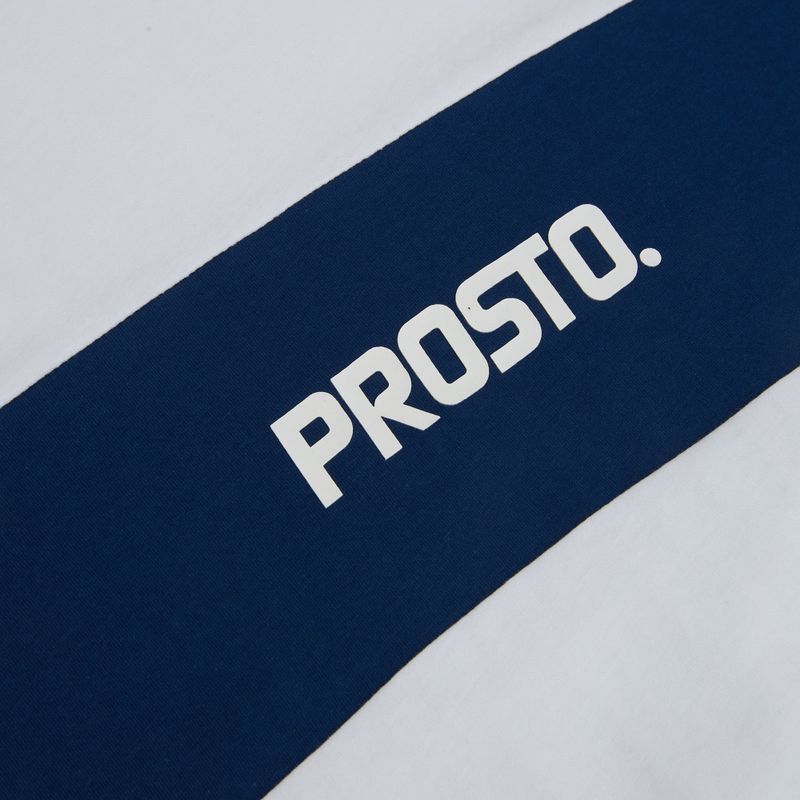 Pánské tričko na lezení PROSTO Root white/navy blue 3