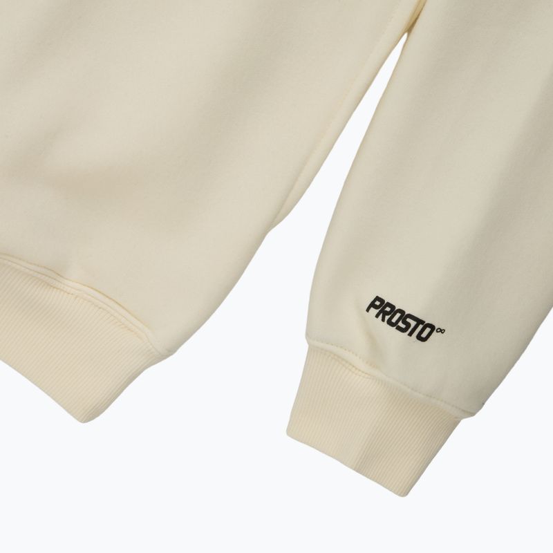 Pánská mikina PROSTO Hoodie Bark off white 4
