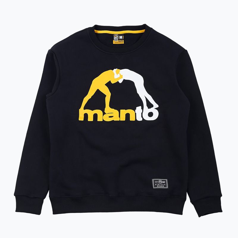 MANTO Classic 20 pánská mikina s kapucí černá MNB436