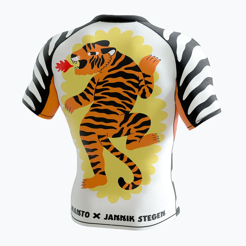 MANTO pánský Rashguard Tigre white MNR849_WHT_2S 2