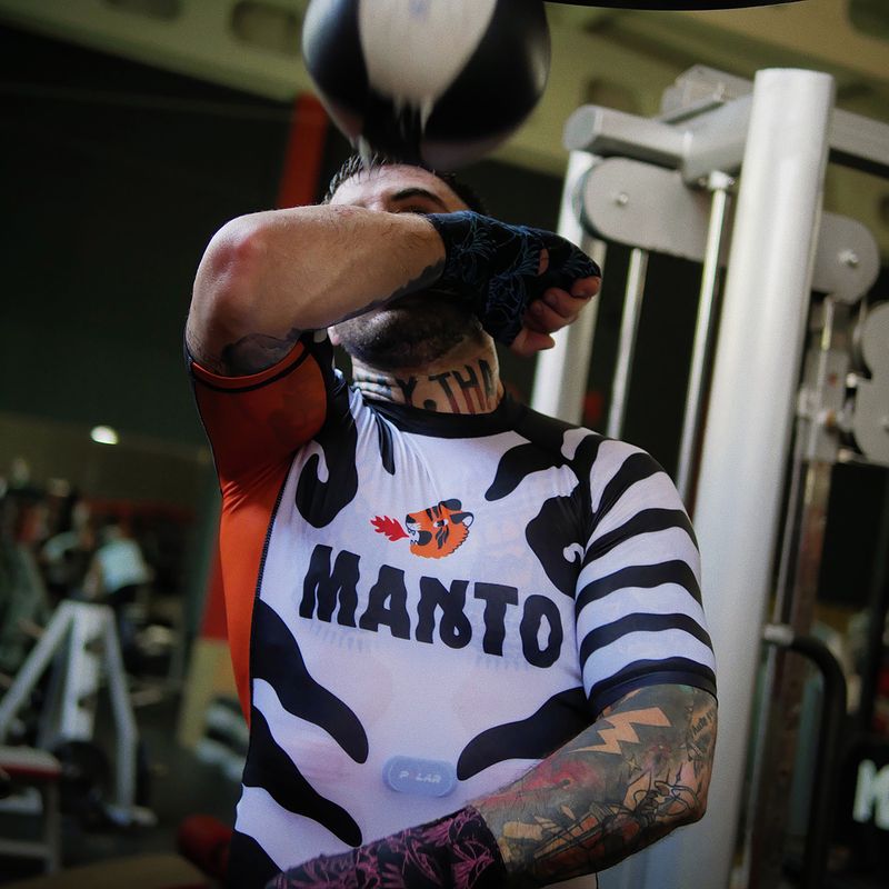 MANTO pánský Rashguard Tigre white MNR849_WHT_2S 5