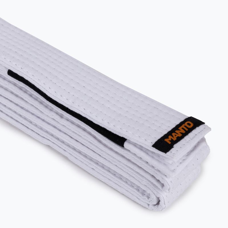 BJJ opasek MANTO Label white MNA854_WHT_A1