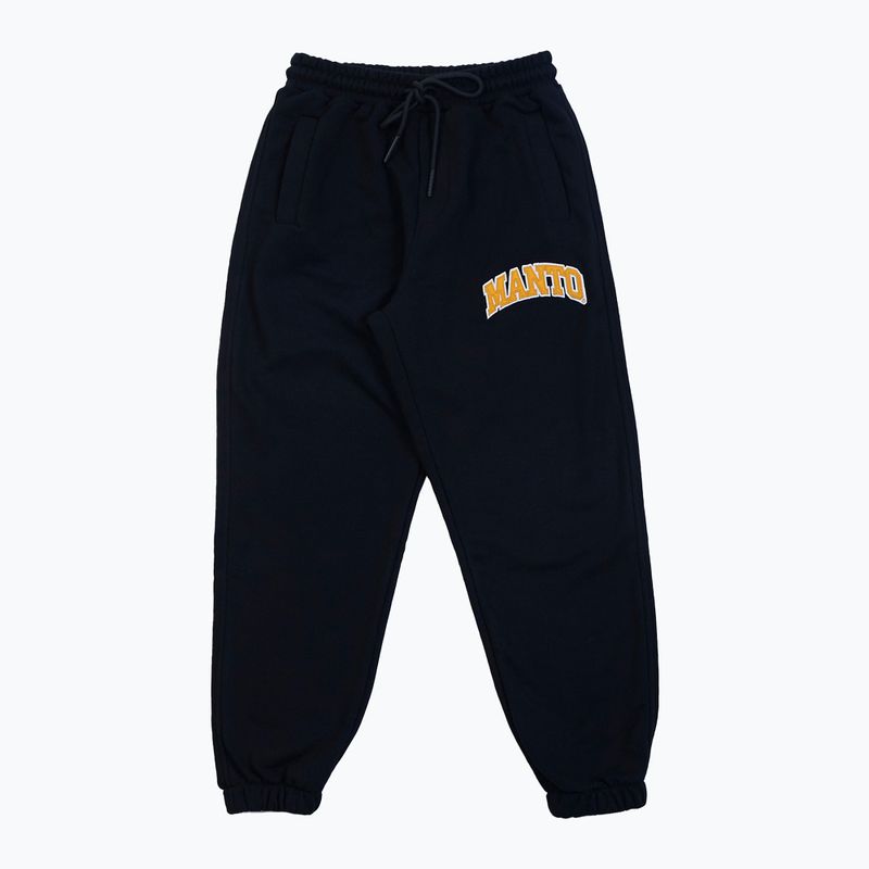 MANTO pánské tréninkové kalhoty Varsity black MNS546_BLK/YEL