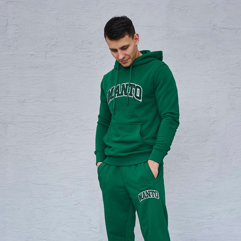 Pánská mikina MANTO Varsity zelená MNH479_GRE 4