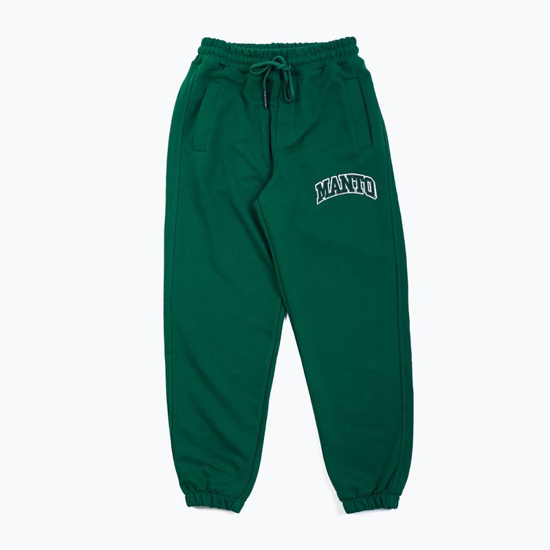 Pánské tréninkové kalhoty MANTO Varsity green MNS546_GRE