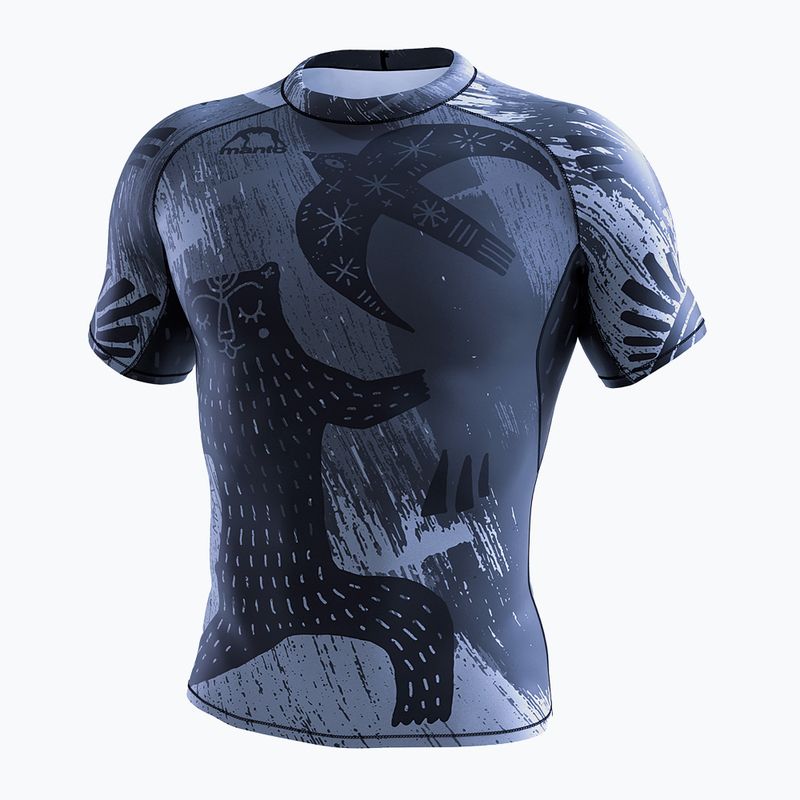 Pánský rashguard Manto Livings SS šedá MNR872