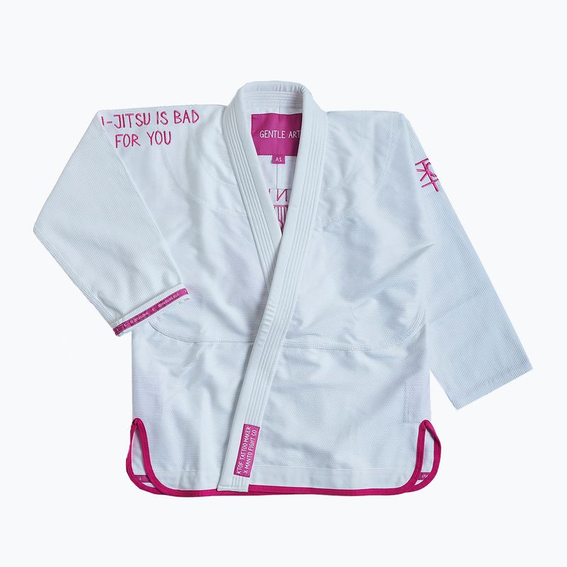 GI pro brazilské jiu-jitsu pánská kukla MANTO Balaclava white MNG982_WHT/PIN