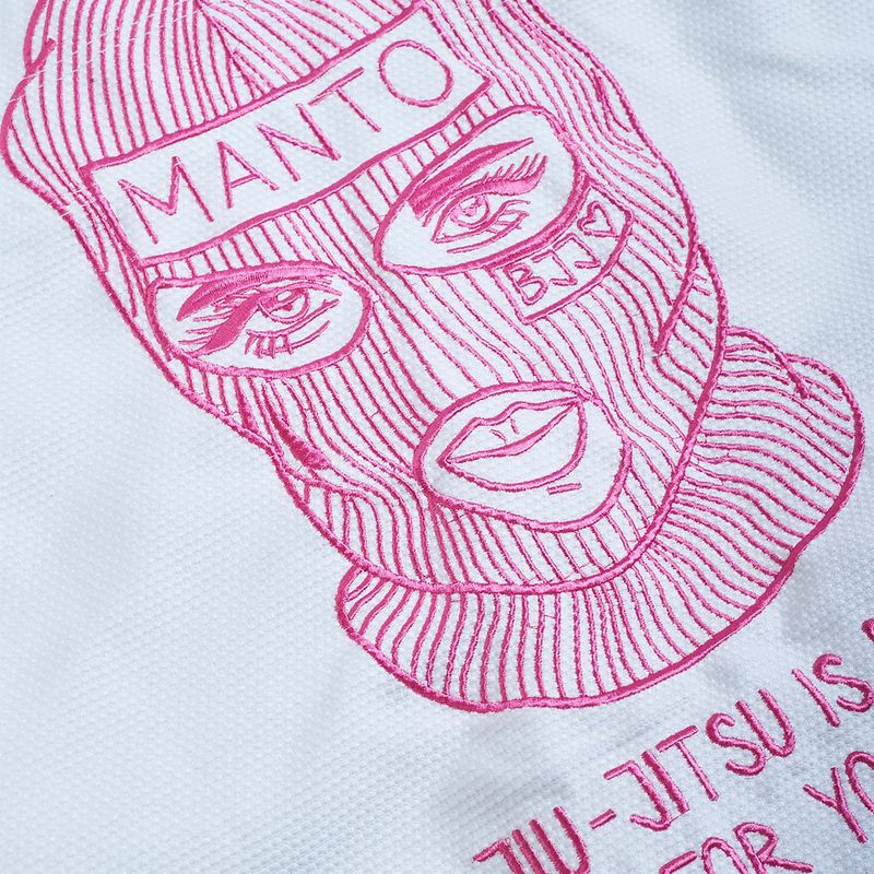 GI pro brazilské jiu-jitsu pánská kukla MANTO Balaclava white MNG982_WHT/PIN 6