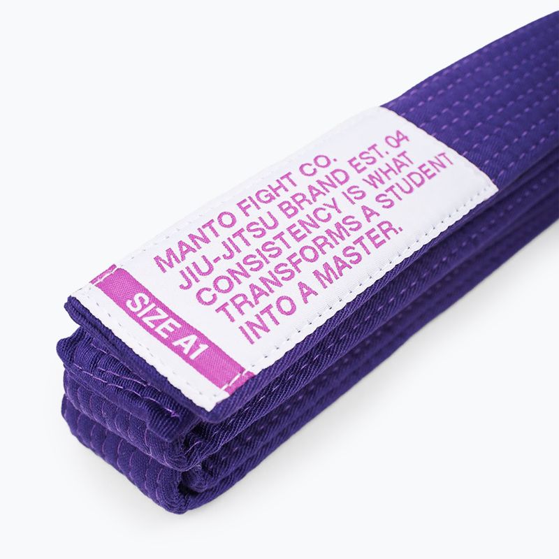 Pásek BJJ MANTO BJJ Motto purple 2