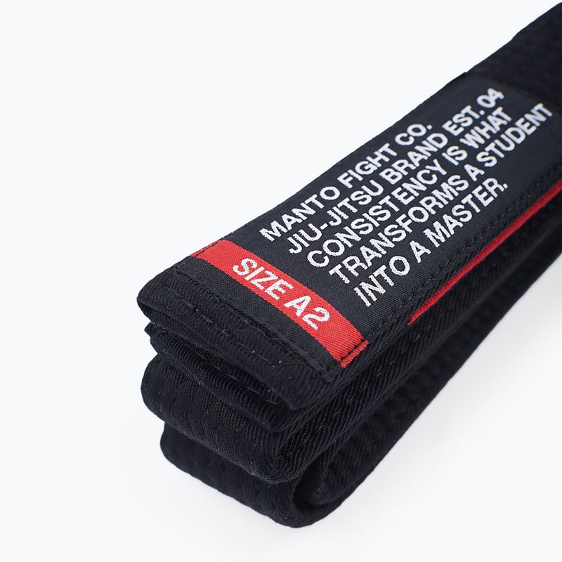 Pásek BJJ MANTO BJJ Motto black 2