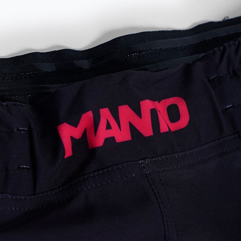MANTO Leopardí black print pánské tréninkové šortky MNS553 2