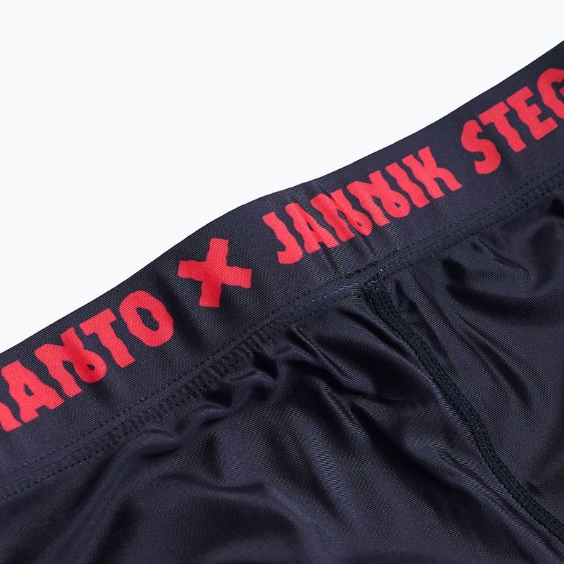 Pánské tréninkové legíny MANTO Night Out black/red 4