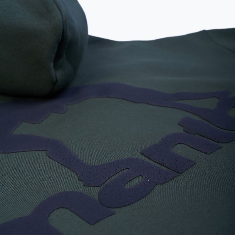 Pánská mikina MANTO Label Oversize v khaki barvě 7