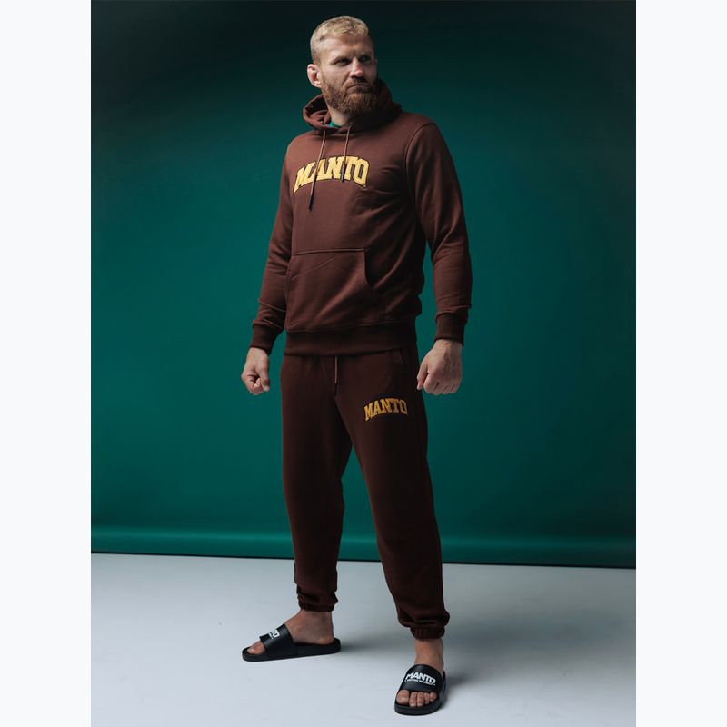 Pánské kalhoty MANTO Varsity brown 5