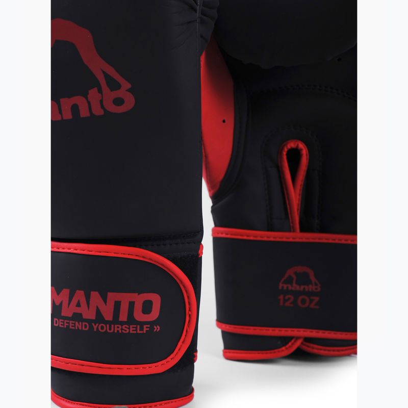 Boxerské rukavice MANTO Essential černá/červená 3