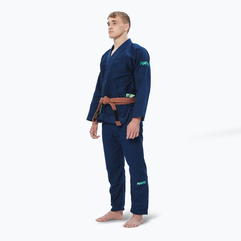 Kimono pro BJJ MANTO Rise 2.0 blue 2