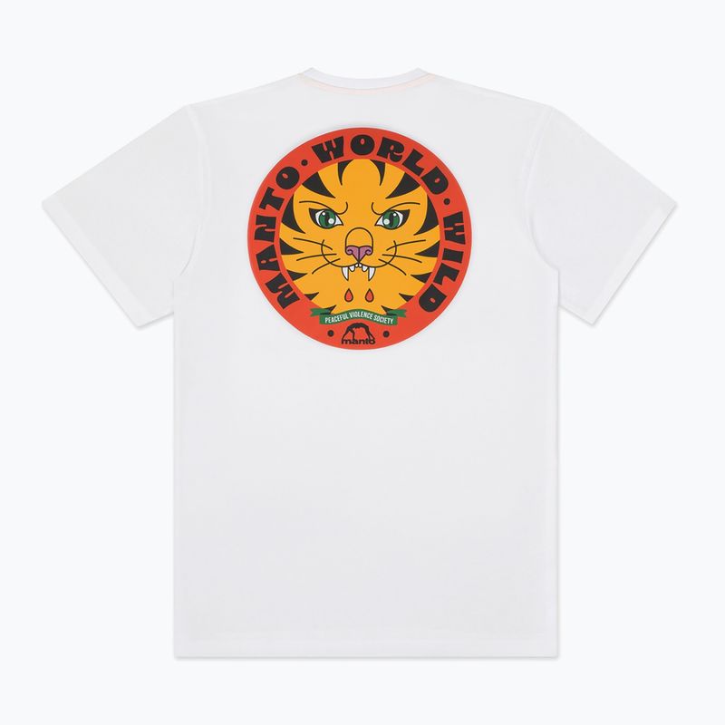 Pánské tričko MANTO Worldwild white 2