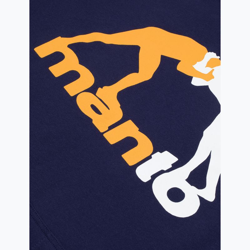 Pánská mikina MANTO Logo Hoody dark blue 3