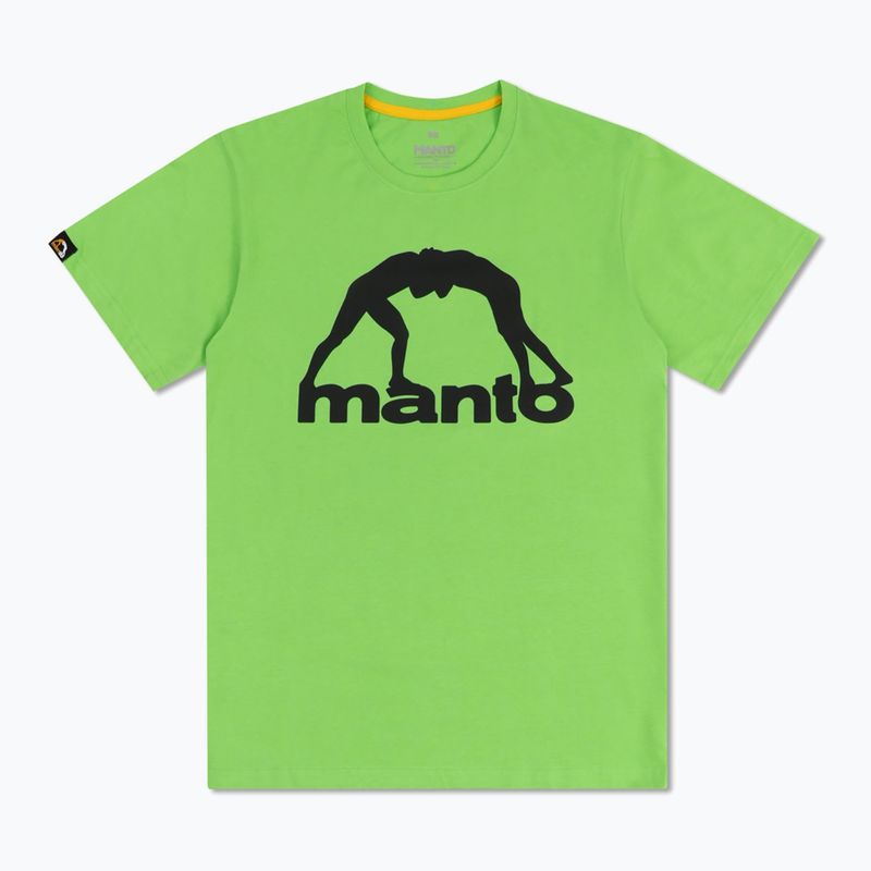 Pánské tričko MANTO Vibe 25 neon green/reflective 3
