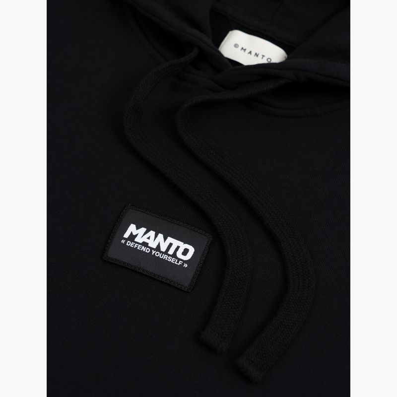 Pánská mikina MANTO Label 25 Regular Hoody black 3