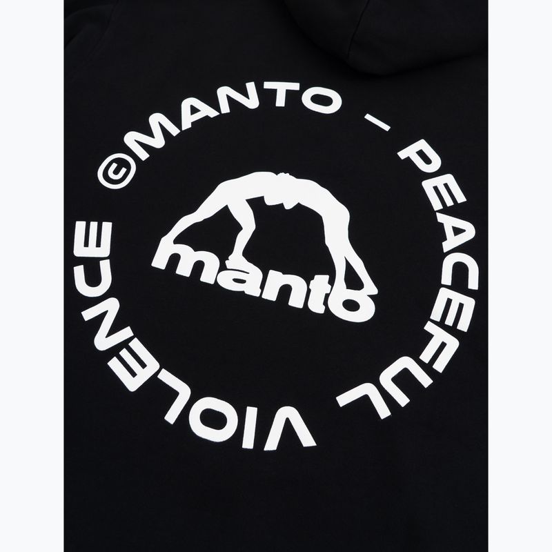 Pánská mikina MANTO Label 25 Regular Hoody black 4