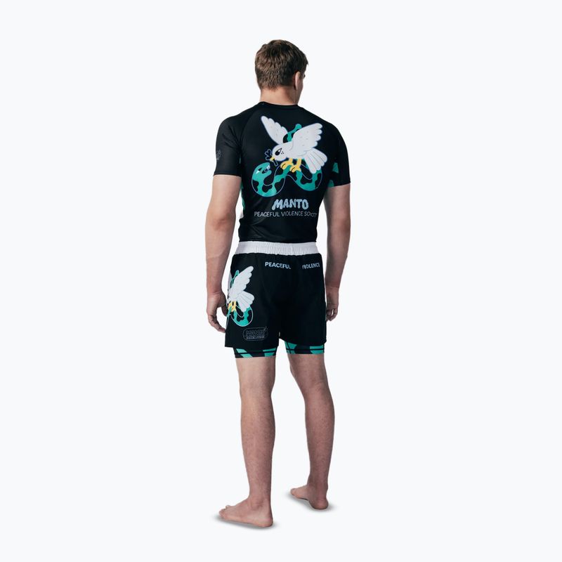 Pánský rashguard MANTO Dove black 2