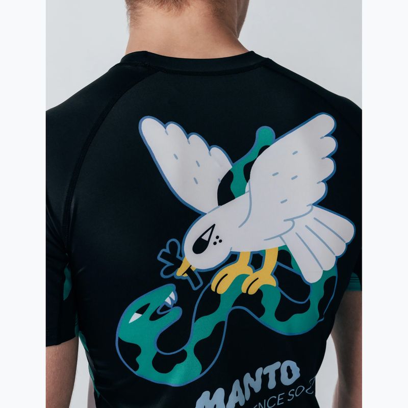 Pánský rashguard MANTO Dove black 3