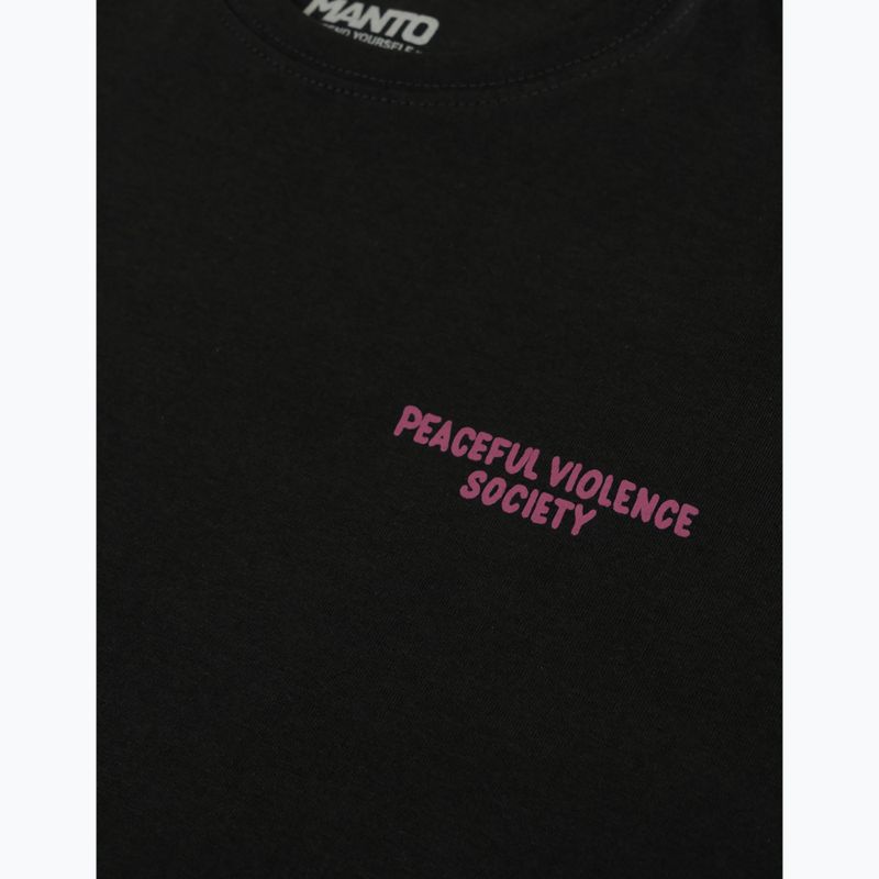 Pánské tričko MANTO Society 25 black onyx 3