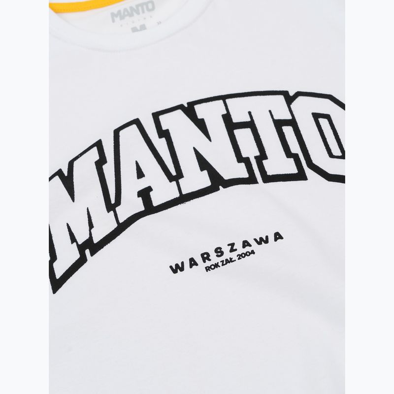 Tričko  MANTO Warszawa Oversize white 2
