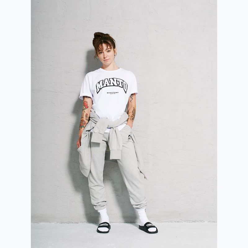 Tričko  MANTO Warszawa Oversize white 3