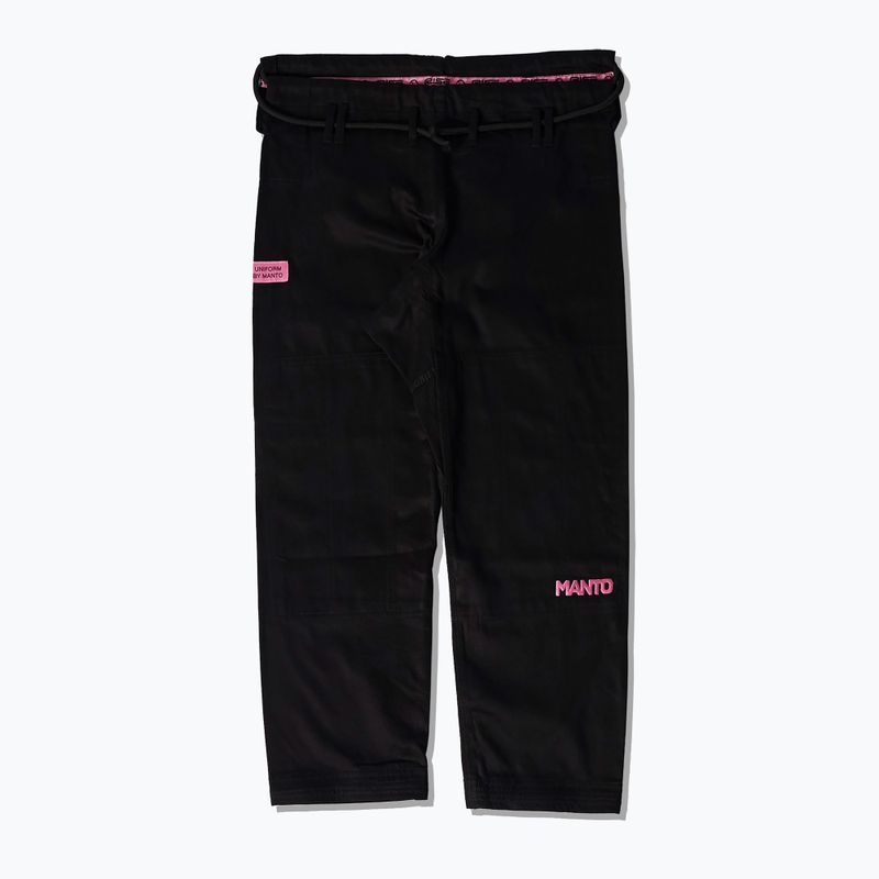 Kimono pro BJJ MANTO Rise 2.0 black/pink 8