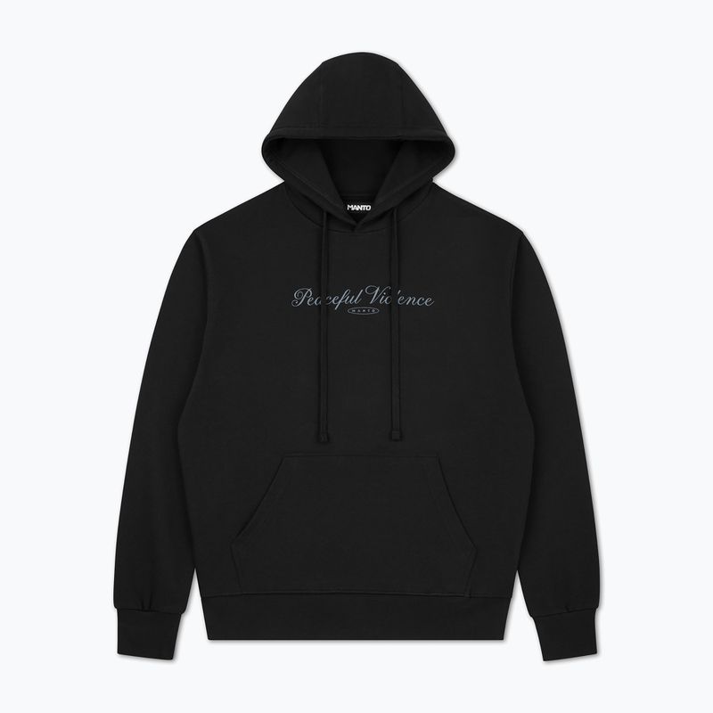 Pánská mikina MANTO Peaceful Violence Hoody černá 4